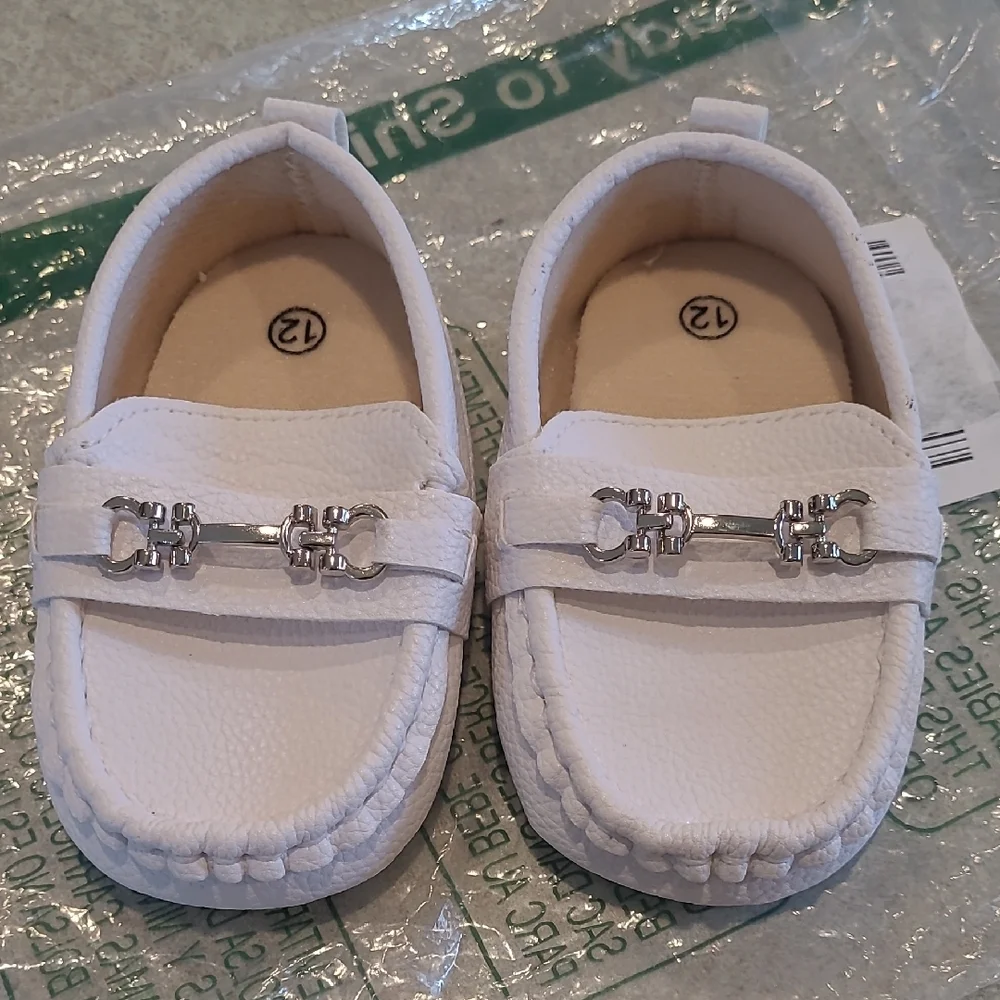 White Baby Loafers